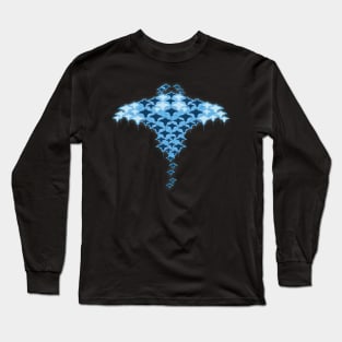 Manta Ray Illustration Long Sleeve T-Shirt